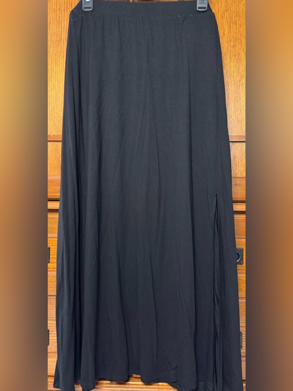 Lane Bryant Classic Maxi Skirt Side Split Versatile Office Minimalist Basic